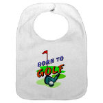 Born To Golf Bib