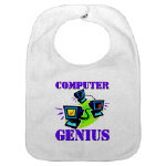 Computer Genius Bib