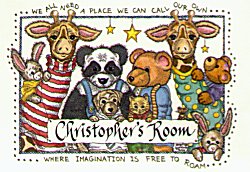 Personalized Child's Room Matted and Framed