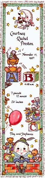 Personalized Nursery Rhyme Birth Announcement