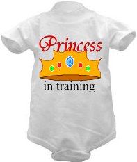Princess In Training Snap Up Baby Jumper