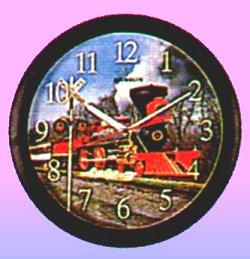 Locomotive Train Clock