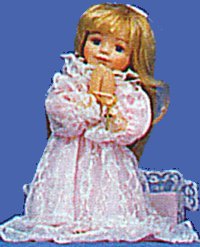 Porcelain Praying Doll